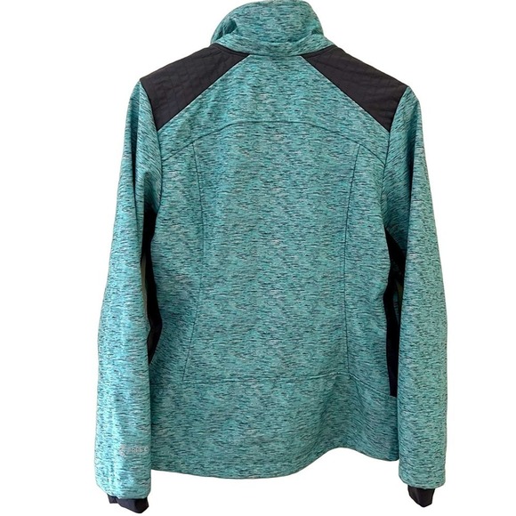 Free Country Women’s Prevail Blue Softshell Full Zip Wind Water Resistant Jacket - Picture 8 of 8